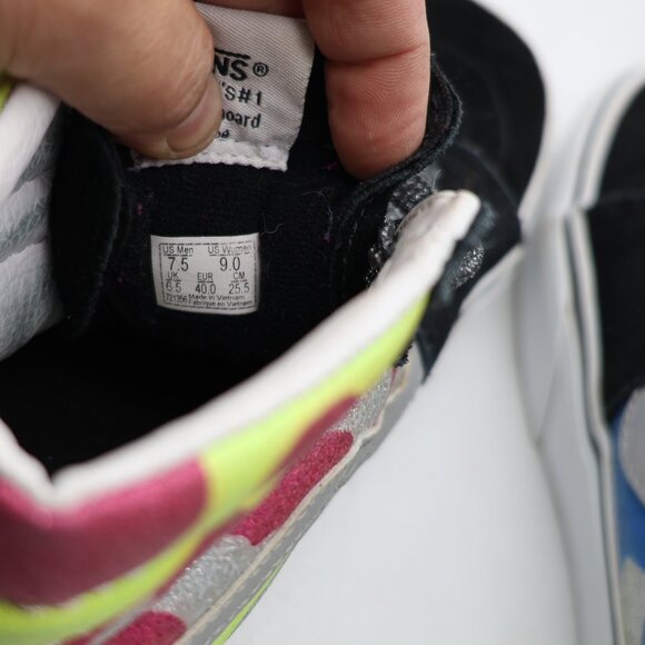 Vans Sk8-Hi Platform 2 After Dark Women's Size 9 Glittery Sneakers Camo Sneakers - Picture 3 of 9